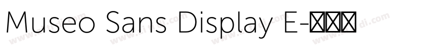 Museo Sans Display E字体转换